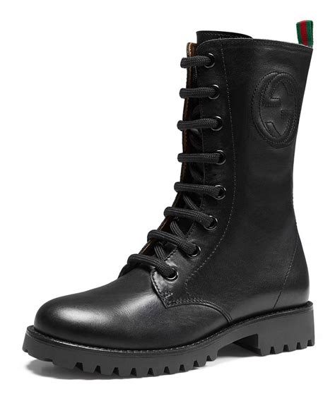 black gucci combat boots|gucci combat boots sale.